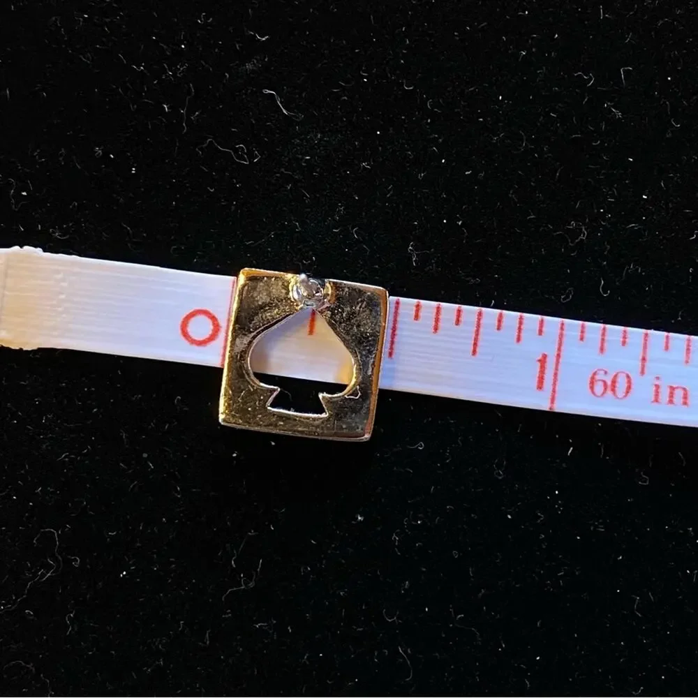 Kate Spade Hole Punch Spade Stud One (1) earring did you lose yours? Silver tone